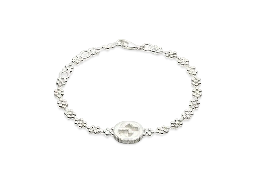 GUCCI Silver Bracelet With Interlocking G