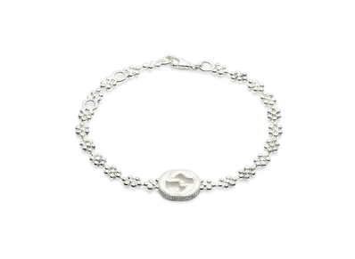 GUCCI Silver Bracelet With Interlocking G