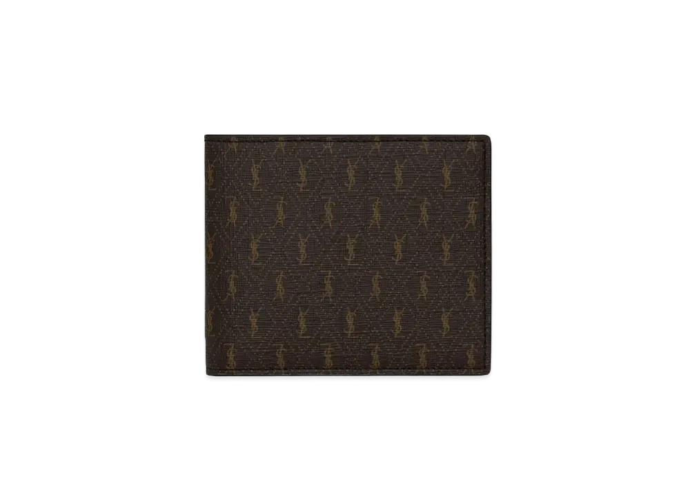 SAINT LAURENT Le Monogramme East/West Wallet In Saint Laurent Monogram Canvas "Chatily"