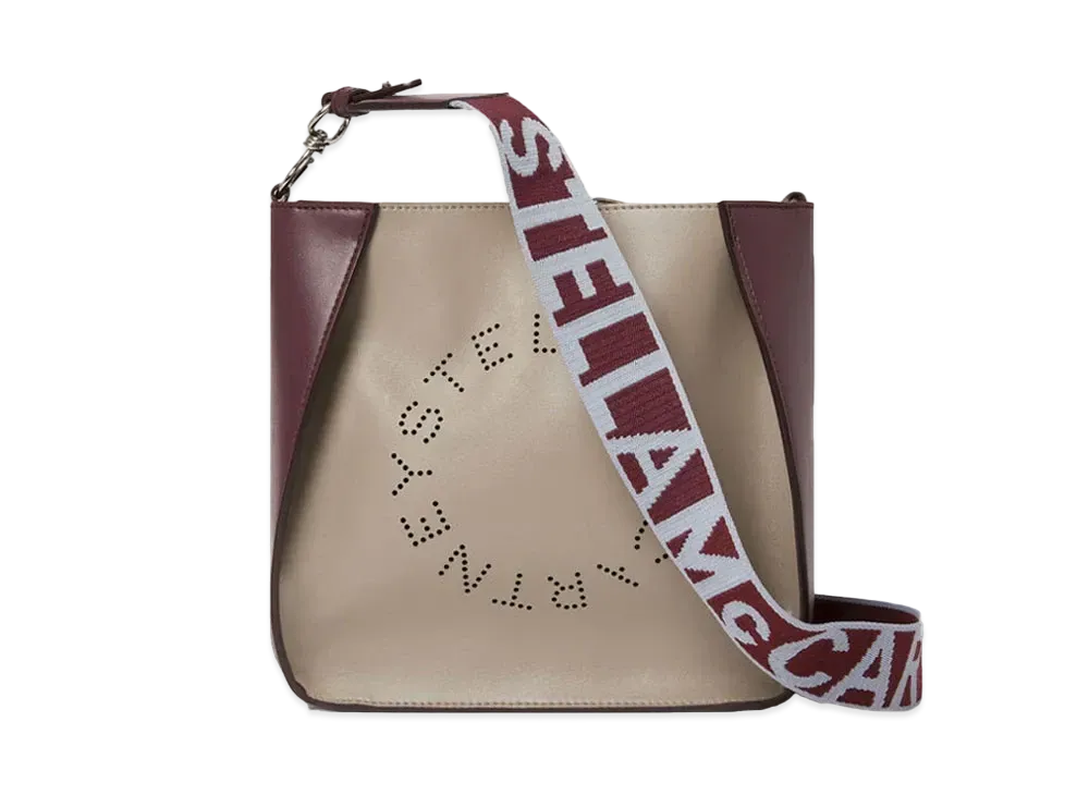 Stella McCartney Stella Logo Shoulder Bag "Moss/Wine"