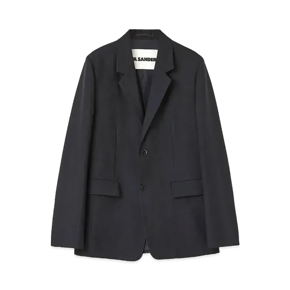 Jil Sander Tailored Jacket Wool and Mohair "Navy"