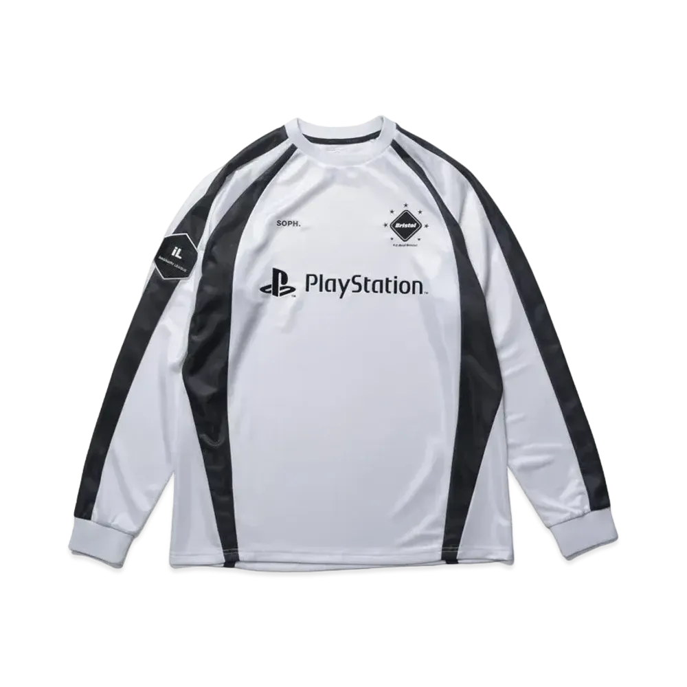F.C.Real Bristol x PlayStation Practice Long Sleeve Buggy Top "White"