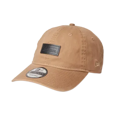 NEW ERA 9Twenty Leather Black Leather Patch "Khaki"
