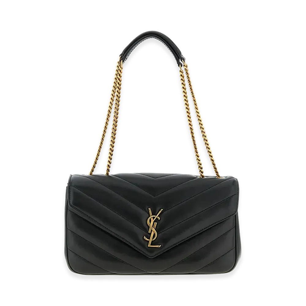 Saint Laurent Women's Loulou Medium Shoulder Bag "Black"