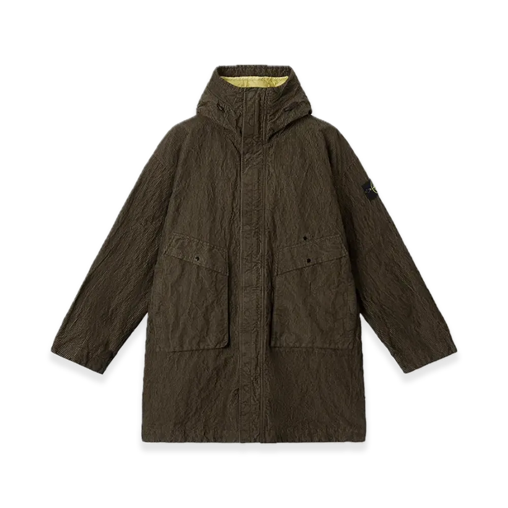 Stone Island 7100009 Wrinkled Corduroy 500-TC "Military Green"
