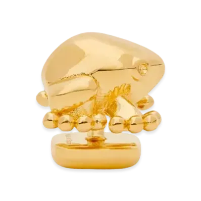 LOEWE Frog Pin In Brass "Gold"