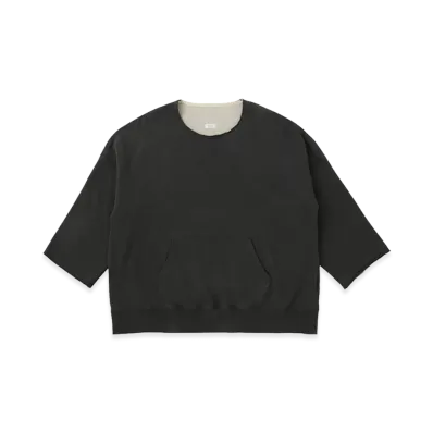 visvim Burrow Dual Sweat DMGD "Black"
