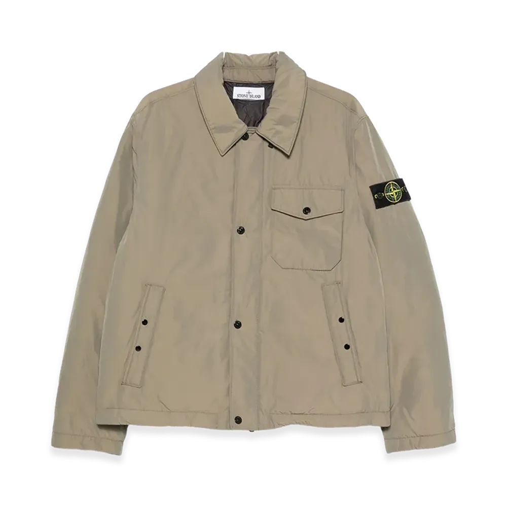 Stone Island Polyester Blend Down Jacket "Army Green"