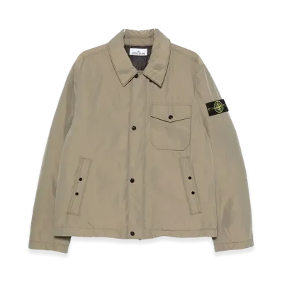 Stone Island Polyester Blend Down Jacket "Army Green"