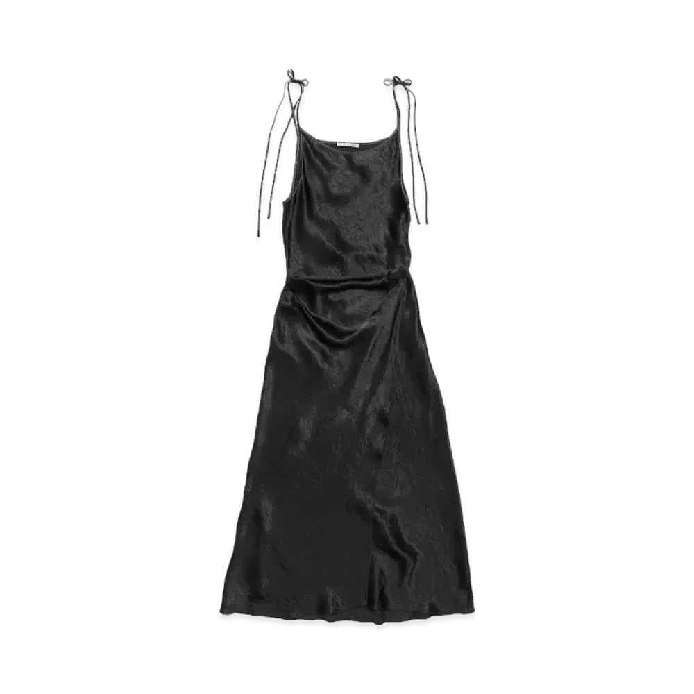 Acne Studios Satin Dress "Black"