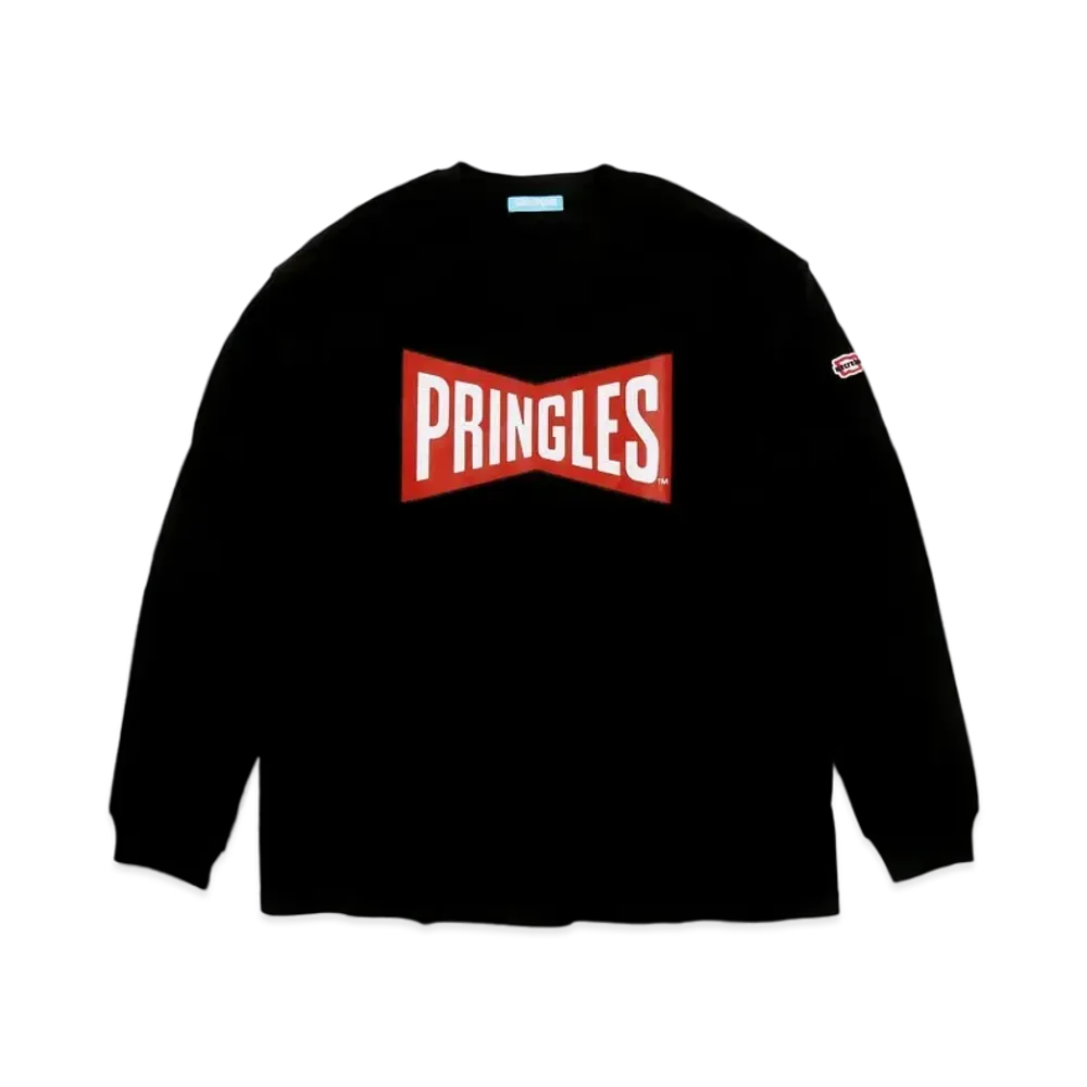 WIND AND SEA x ICECREAM x PRINGLES Cotton L/S T-shirt Pop "Black"