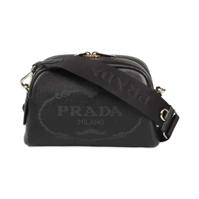 PRADA Leather Shoulder Bag "Black"