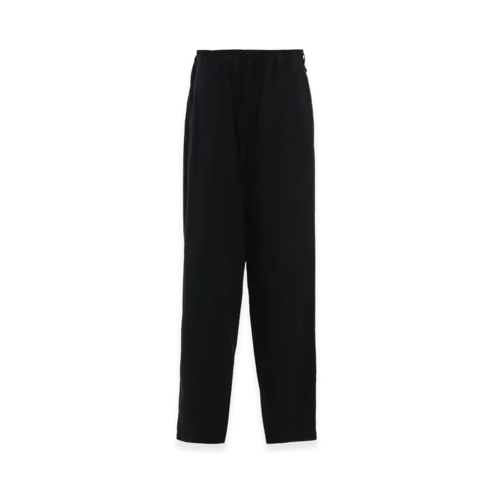S'YTE Cotton/Linen Poplin Waist-String Pants "Black"