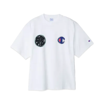 Champion x Sneakerwolf Short Sleeve T-Shirt "WhitexGreen"