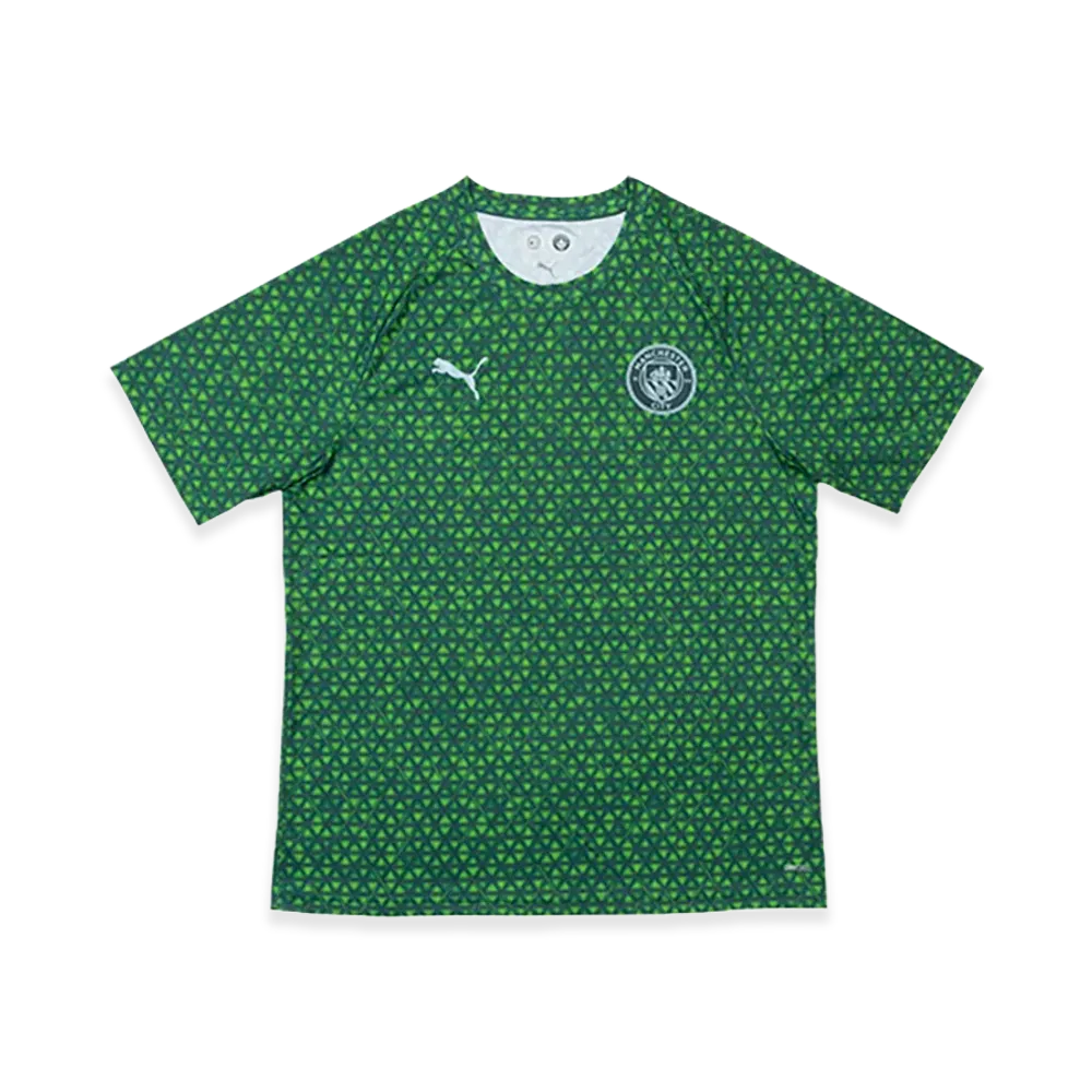 PUMA 25-26 Manchester City Prematch Shirt "Green Terrain"