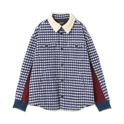 UNDERCOVER Wool Blend Shirt Blouson "Navy CK"