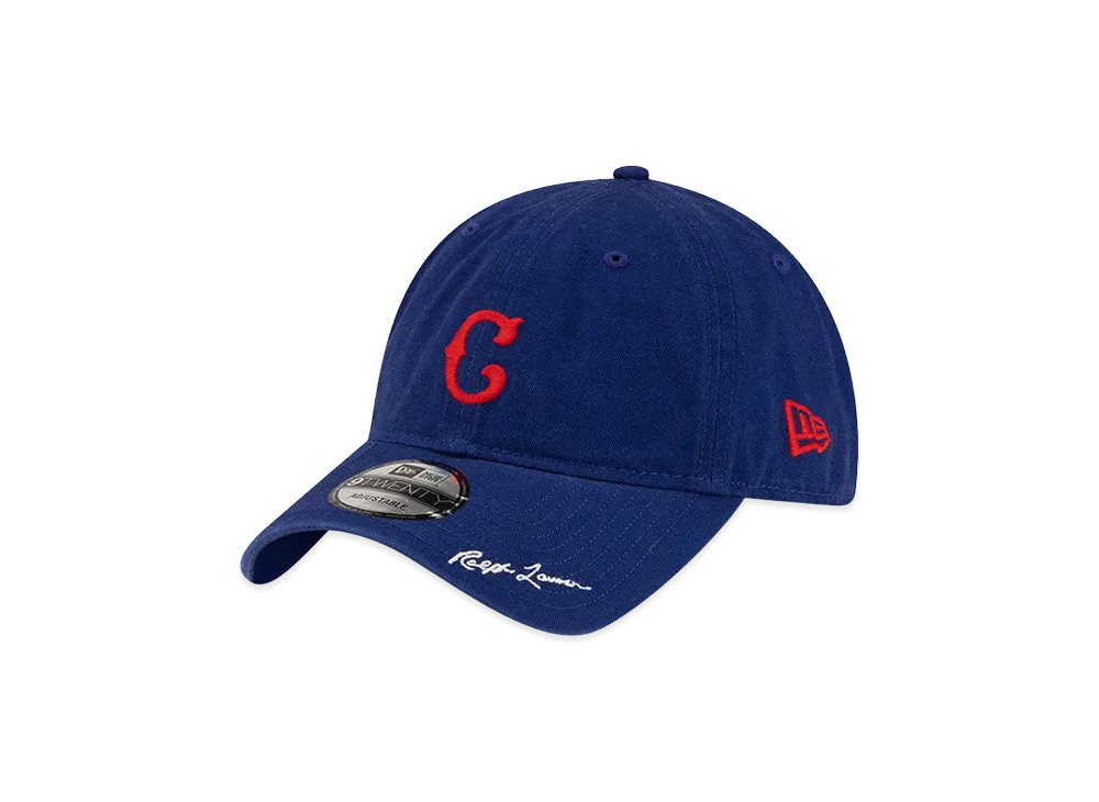 NEW ERA x Polo Ralph Lauren x MLB 9Twenty Cooperstown Chicago Cubs "Light Navy"