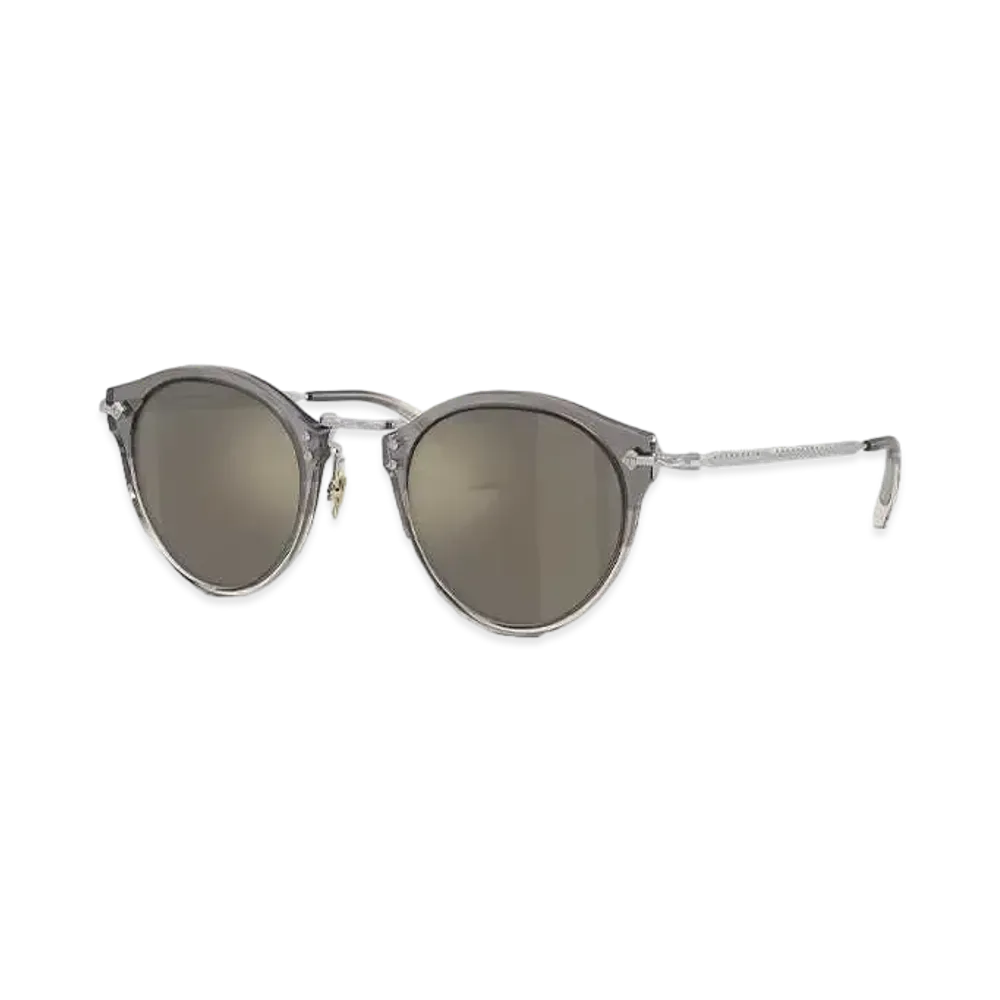 OLIVER PEOPLES OP-505 Sun "Vintage Grey Fade-Silver/Dark Grey Mirror Gold"