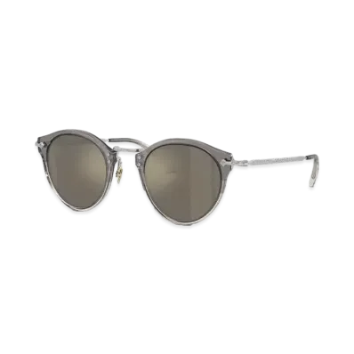 OLIVER PEOPLES OP-505 Sun "Vintage Grey Fade-Silver/Dark Grey Mirror Gold"