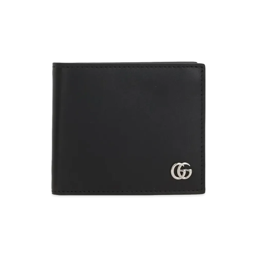 GUCCI Leather GG Marmont Wallet "Black"
