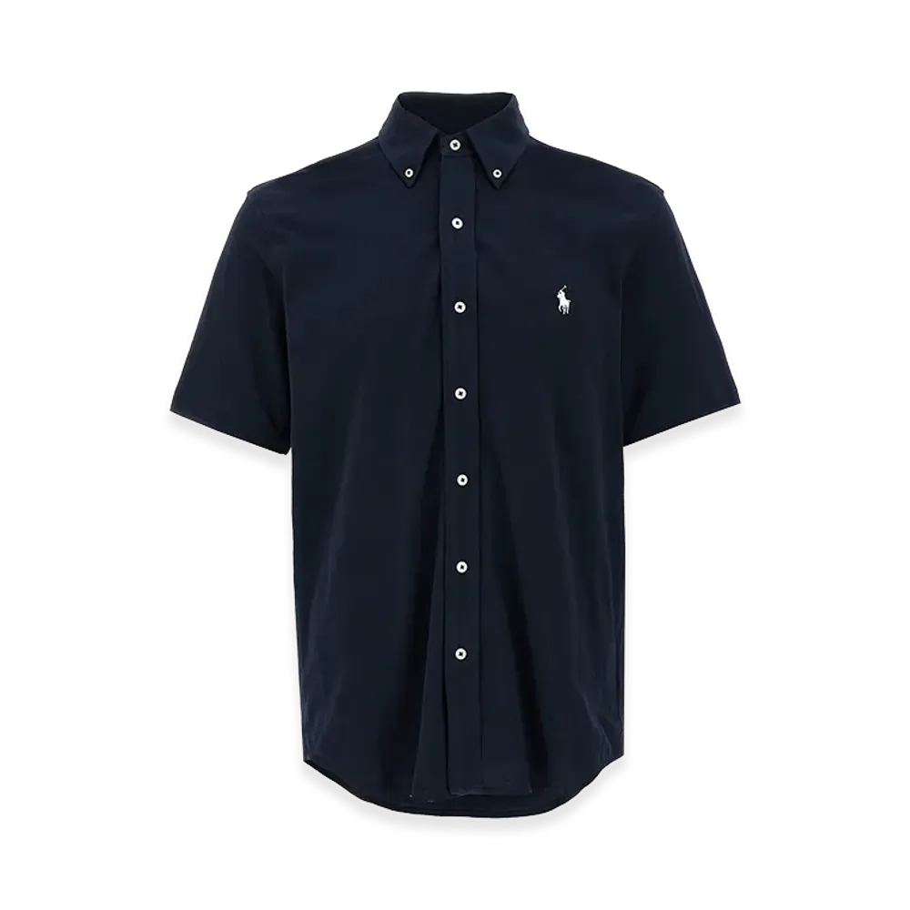 Polo Ralph Lauren Pique Short Sleeve Shirt "Navy Blue"