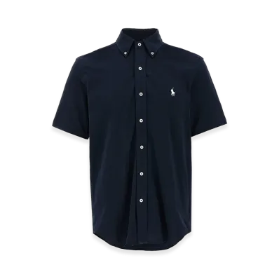 Polo Ralph Lauren Pique Short Sleeve Shirt "Navy Blue"