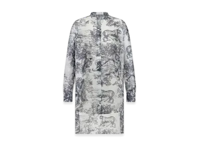 Dior Women's Long Blouse Voile "White"