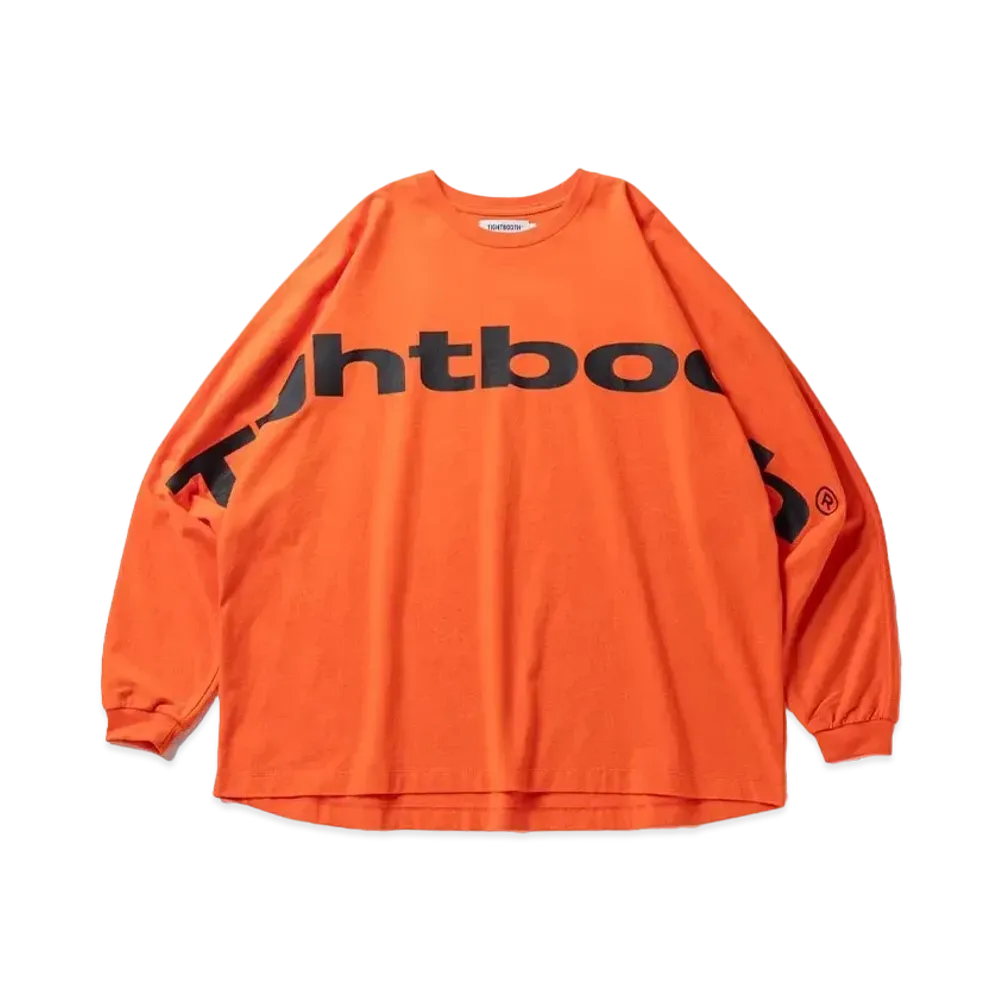 TIGHTBOOTH Big Logo Long Sleeve T-shirt "Orange"