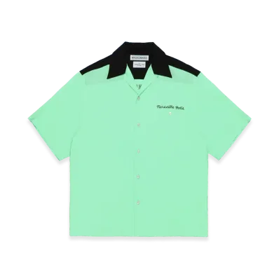 WACKO MARIA x The Phoenician Scheme 50'S Open Collar Shirt "Mint"
