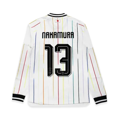 adidas Soccer Japan 2026 Away Authentic Jersey Long Sleeve #13 Keito Nakamura "OffWhite/Black"
