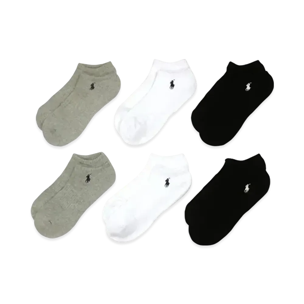 Polo Ralph Lauren 6 Pack Casual Quarter Socks "Mix"