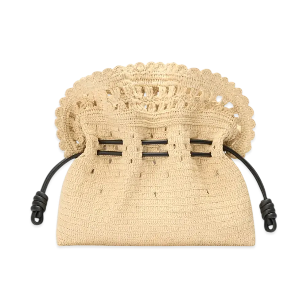 LOEWE Flamenco Clutch Medium "Natural"