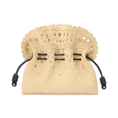 LOEWE Flamenco Clutch Medium "Natural"