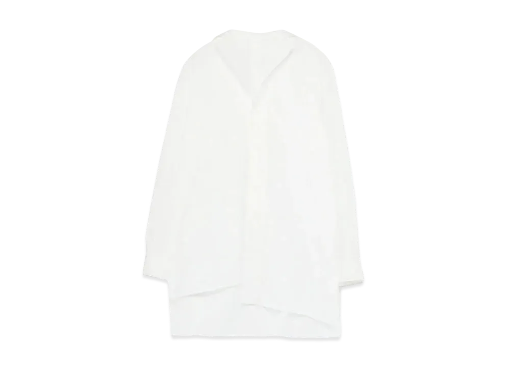 Yohji Yamamoto Y's BROAD ASYMME SQUARE SHIRT "White"