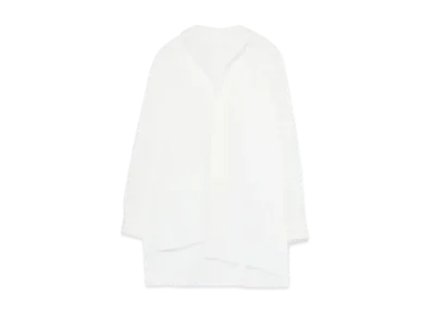 Yohji Yamamoto Y's BROAD ASYMME SQUARE SHIRT "White"