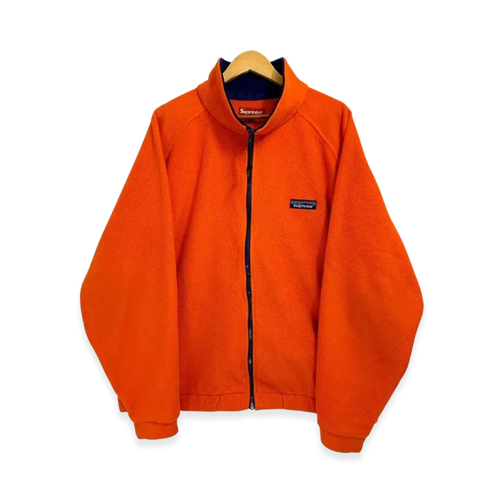 Supreme x Patagonia-Style Logo Fleece Jacket "Orange"