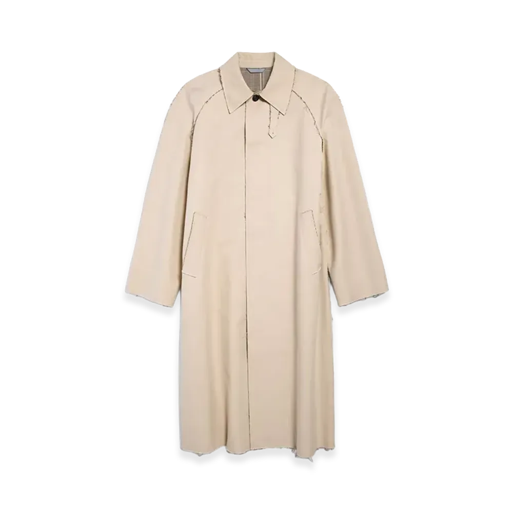 BALENCIAGA Raw Edge Car Coat "Beige"