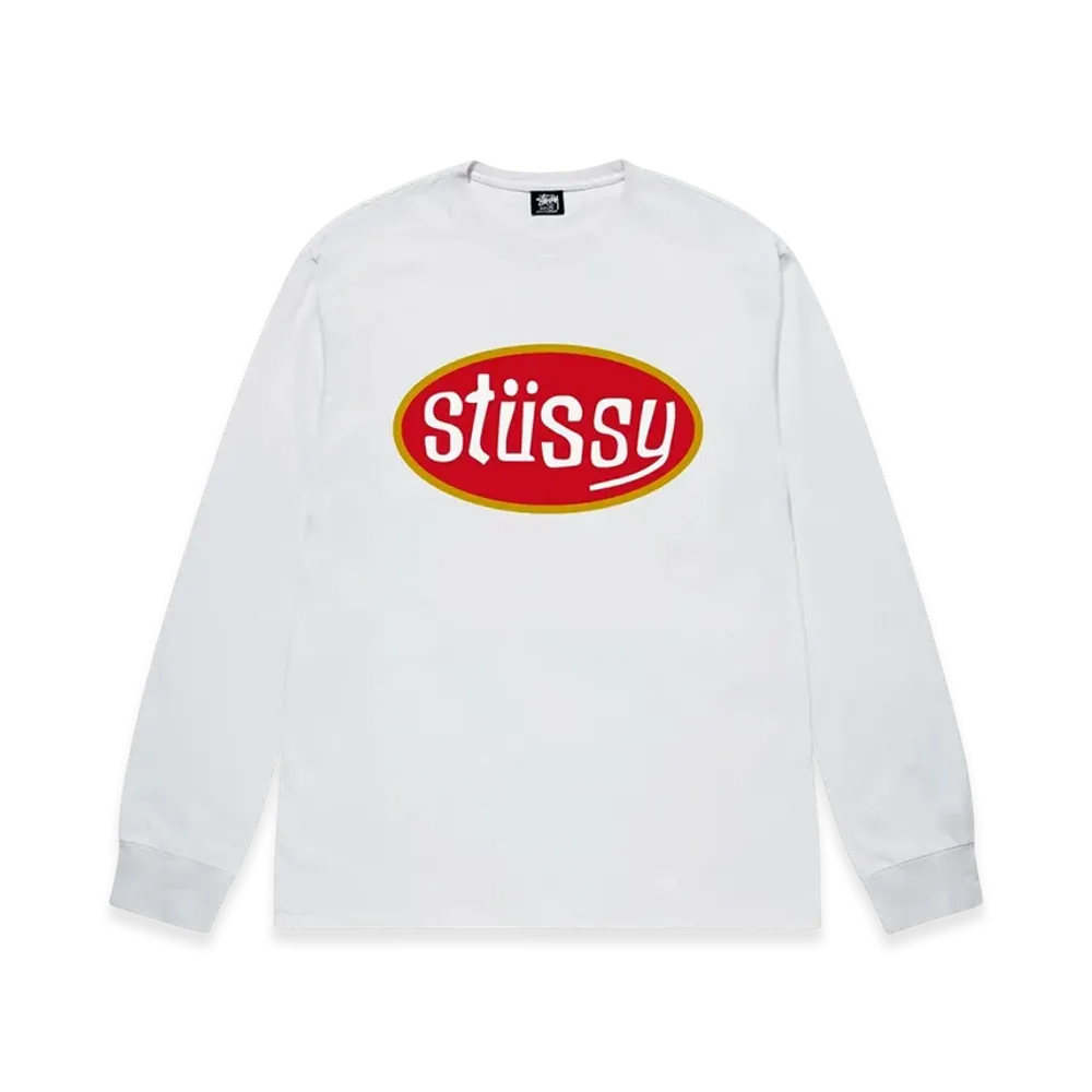 Stussy Pitstop LS Tee "White"