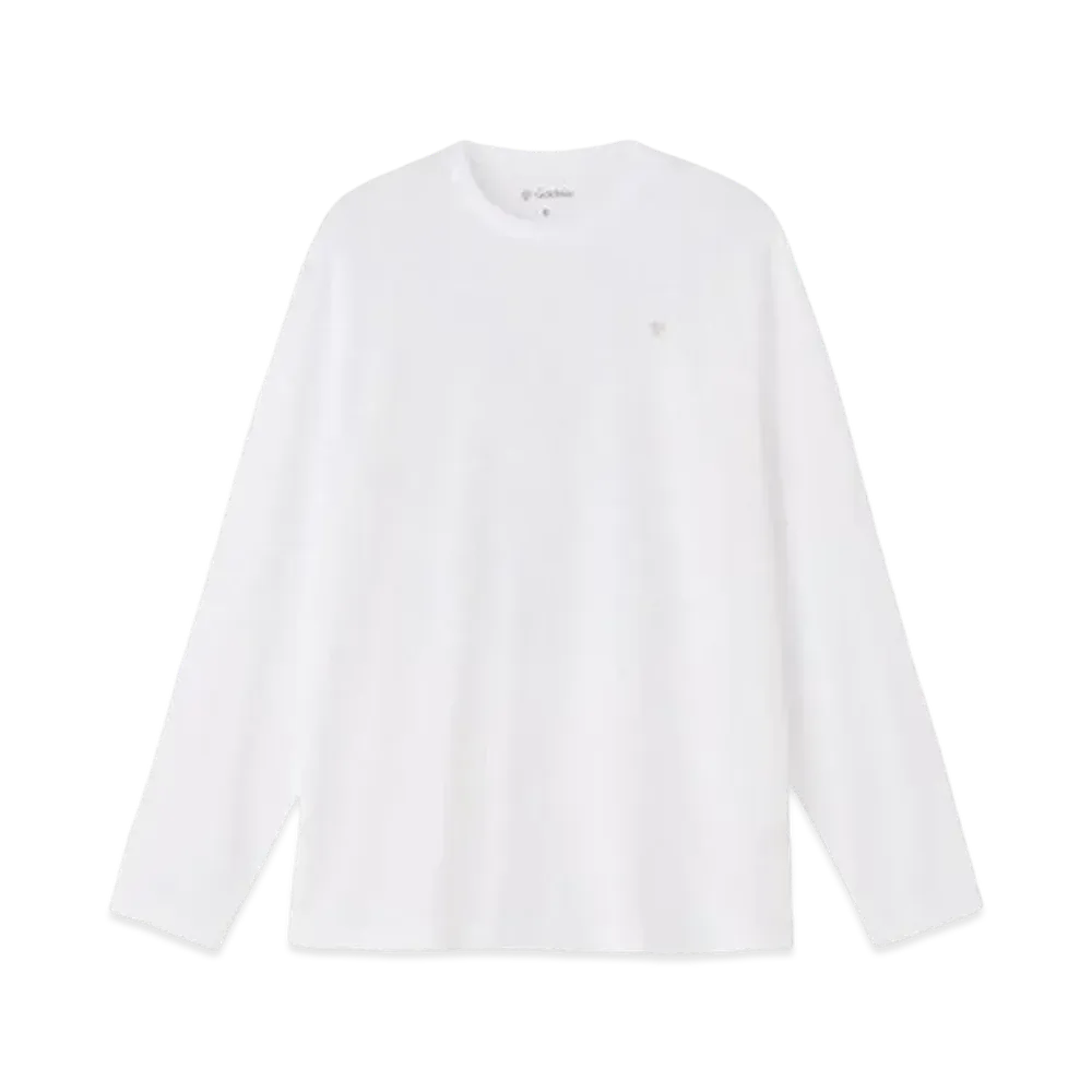 Goldwin Peak Motif Print Long Sleeve T-Shirt (Unisex) "White"