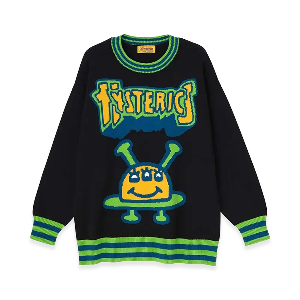 HYSTERIC GLAMOUR Women's HYSTERIC UFO Knit Sweater "Black"