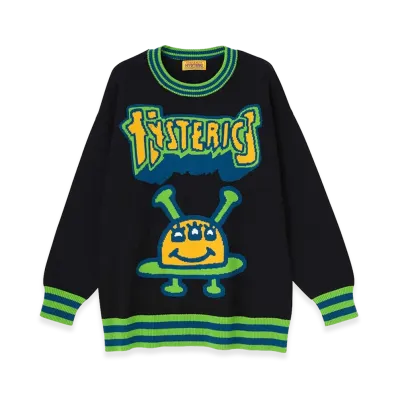 HYSTERIC GLAMOUR Women's HYSTERIC UFO Knit Sweater "Black"