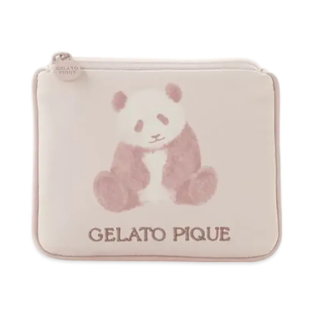 GELATO PIQUE Panda Pattern Tissue Pouch "Pink"