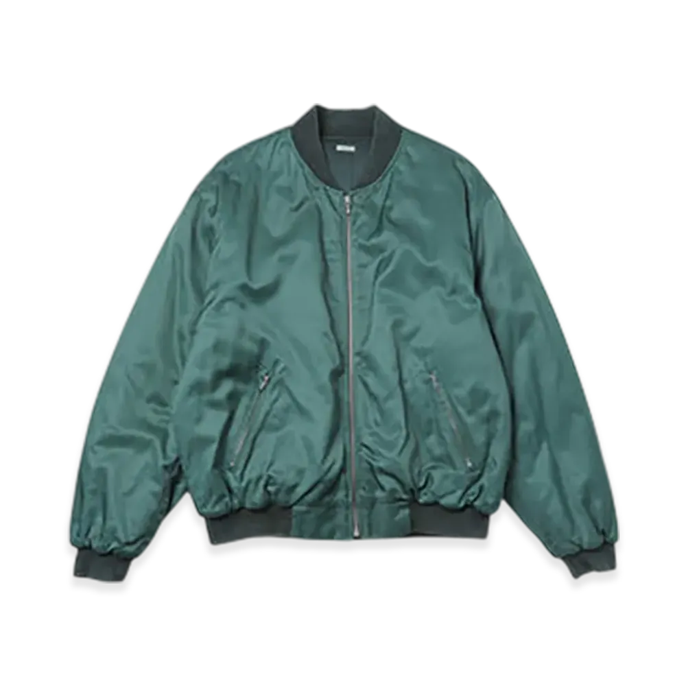 A.PRESSE Vintage Silk Viscose Tour Jacket "Green"