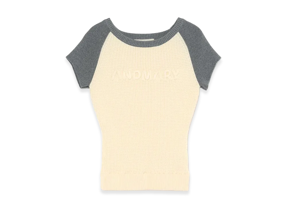 ANDMARY Women's Raglan Logo Tops 