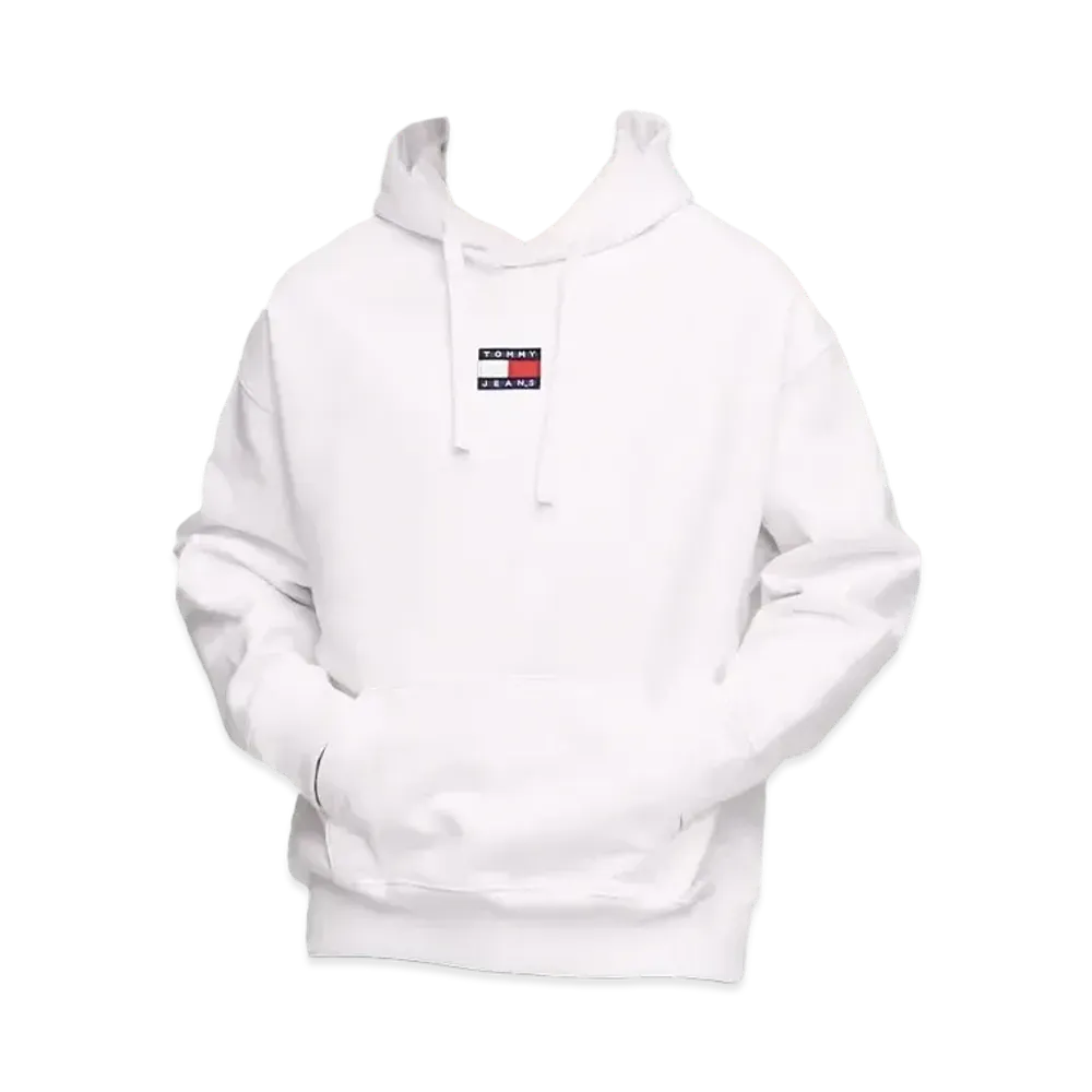 TOMMY HILFIGER TJM Tommy Badge Hoodie "White"