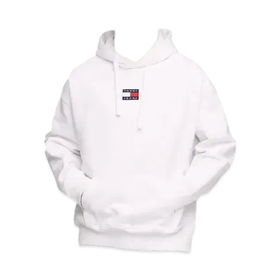 TOMMY HILFIGER TJM Tommy Badge Hoodie "White"
