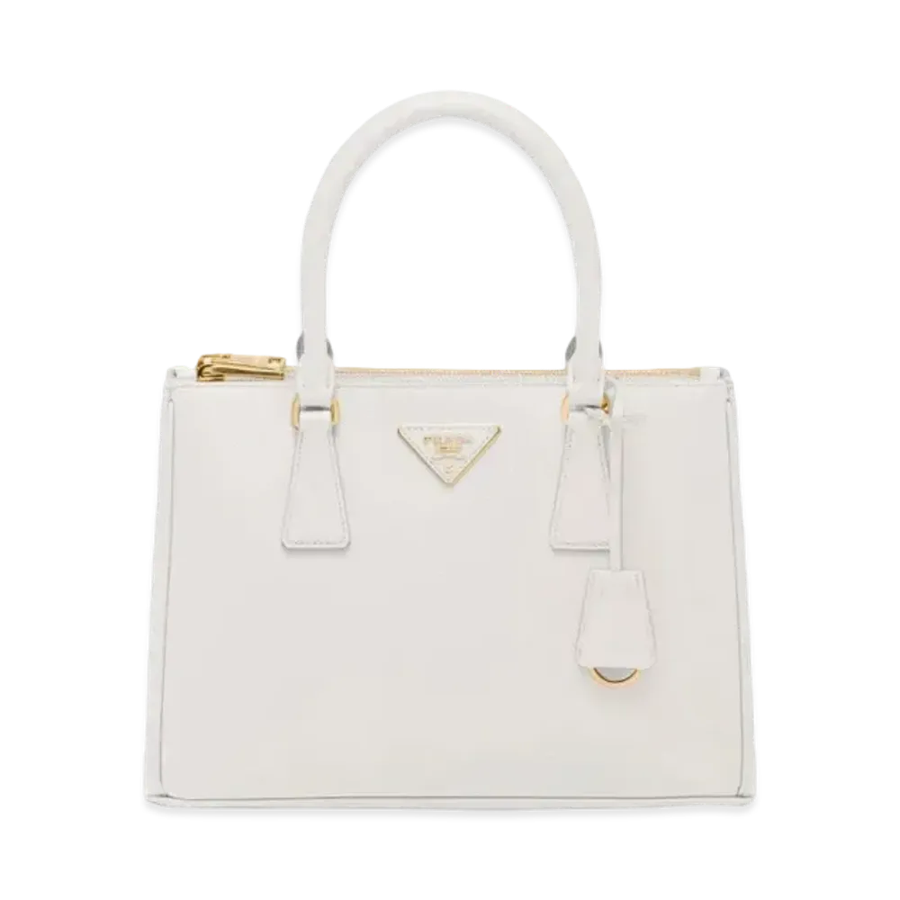 PRADA Galleria Saffiano Leather Medium Bag "White"