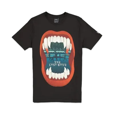 NEW ERA Halloween Collection Short Sleeve Cotton T-shirt Warner Brothers Halloween Horror The Lost Boys "Black"