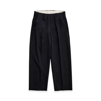 NICENESS T.Dickens Wool Cavalry Twill Resized Trousers "Charcoal"