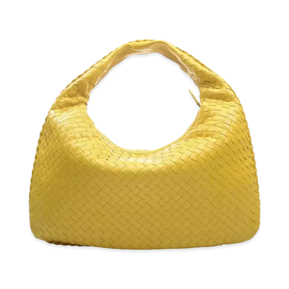 Bottega Veneta Lambskin Hand Bag "Yellow"